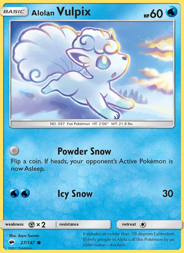 Alolan Vulpix (Burning Shadows #27/147)