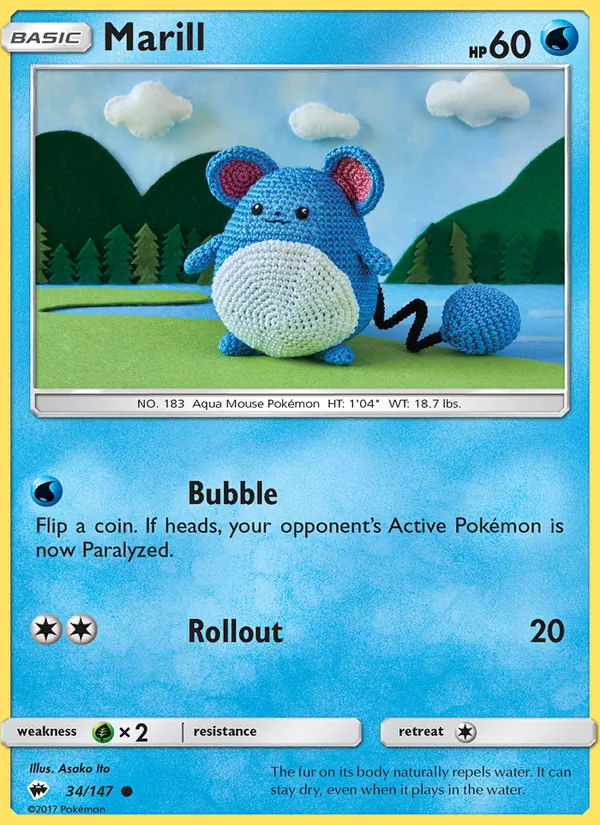 Marill (Burning Shadows #34/147)