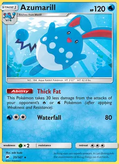 Azumarill (Burning Shadows #35/147)