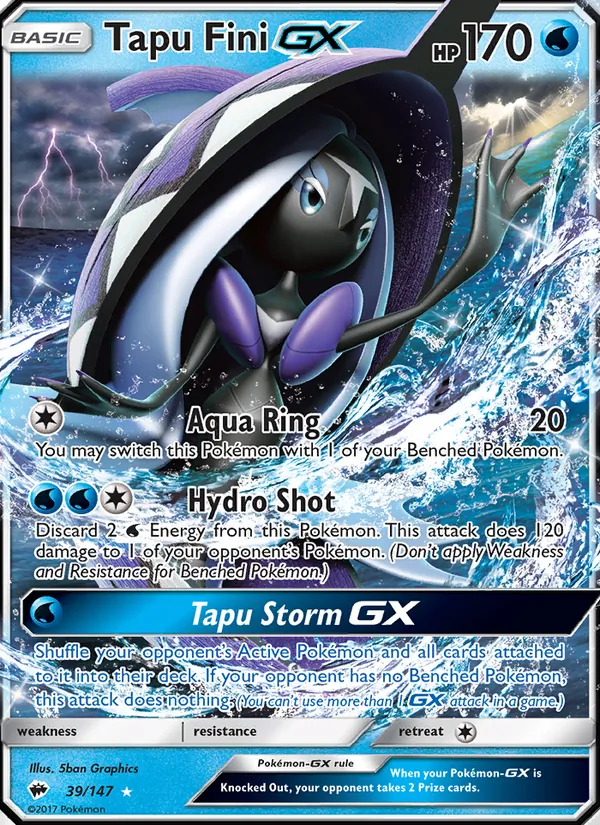 Tapu Fini GX (Burning Shadows #39/147)