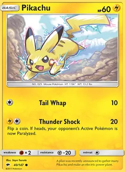 Pikachu (Burning Shadows #40/147)