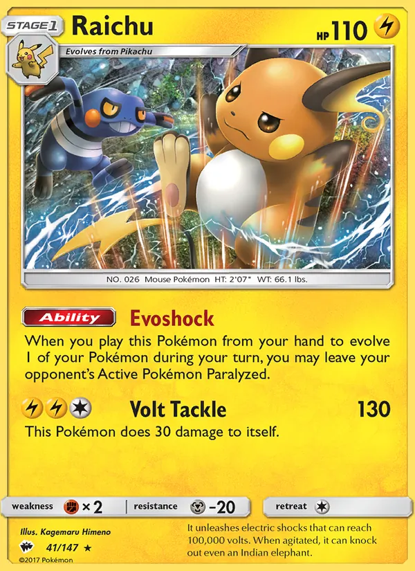 Raichu (Burning Shadows #41/147)