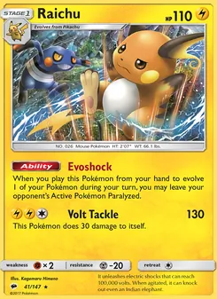 Raichu (Burning Shadows #41/147)