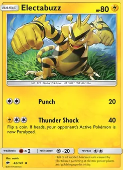 Electabuzz (Burning Shadows #42/147)