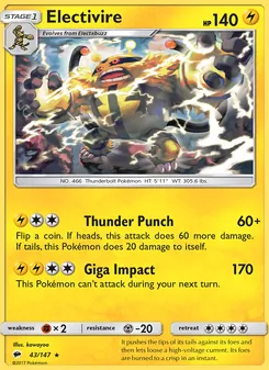 Electivire (Burning Shadows #43/147)
