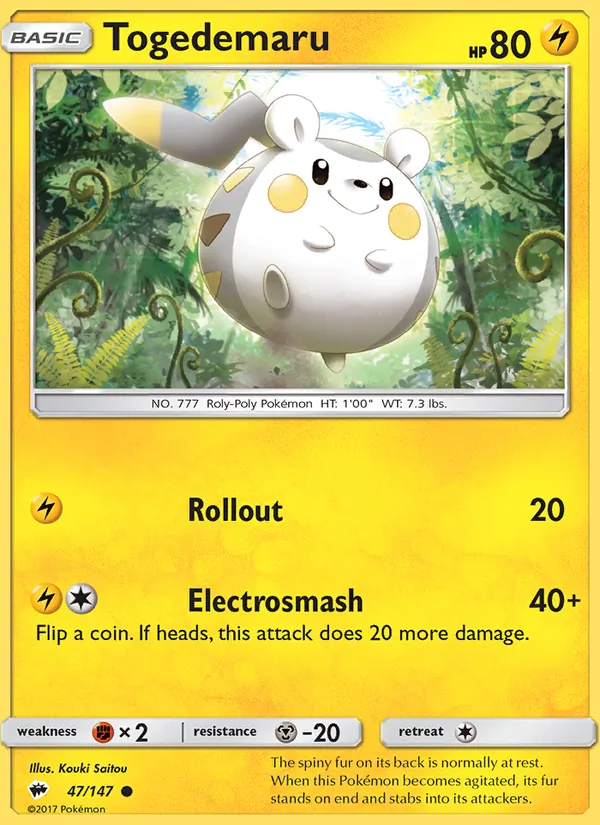 Togedemaru (Burning Shadows #47/147)