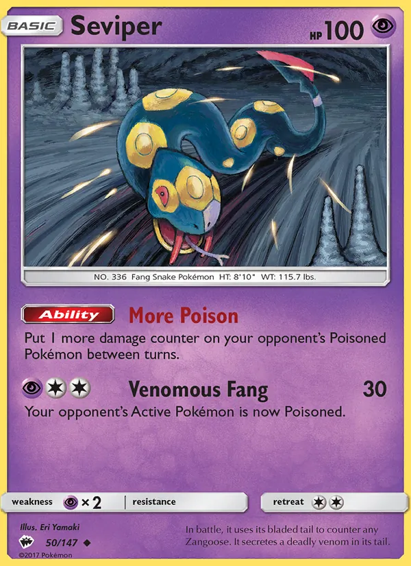 Seviper (Burning Shadows #50/147)