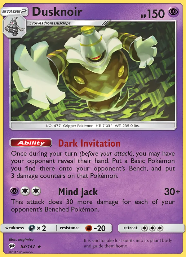 Dusknoir (Burning Shadows #53/147)