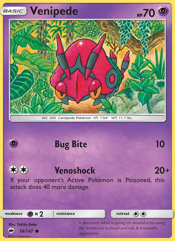 Venipede (Burning Shadows #56/147)