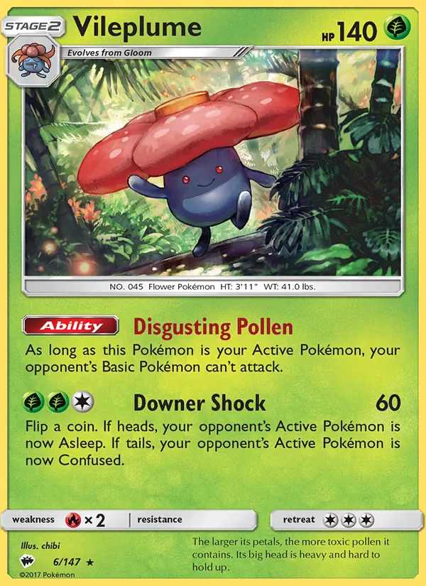 Vileplume (Burning Shadows #6/147)