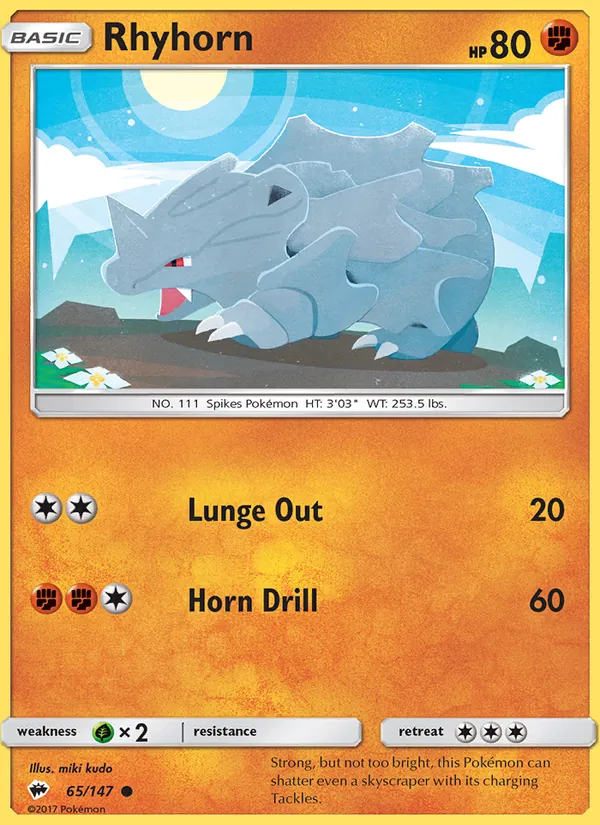 Rhyhorn (Burning Shadows #65/147)