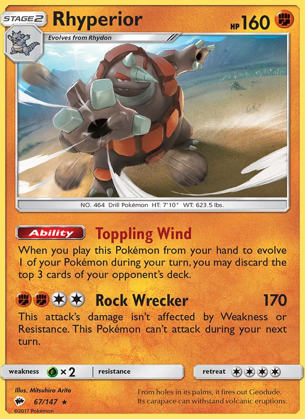 Rhyperior (Burning Shadows #67/147)