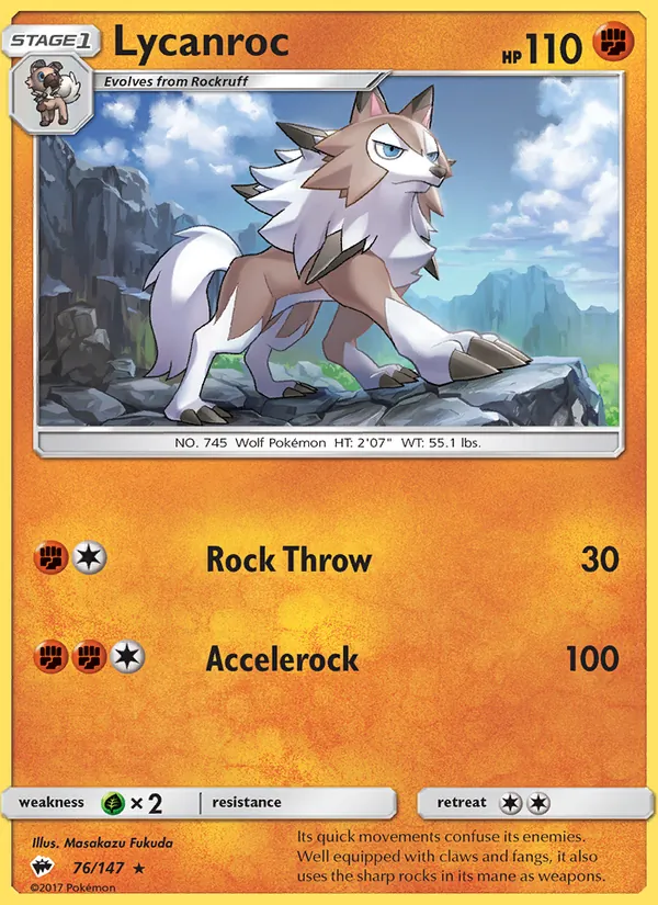 Lycanroc (Burning Shadows #76/147)
