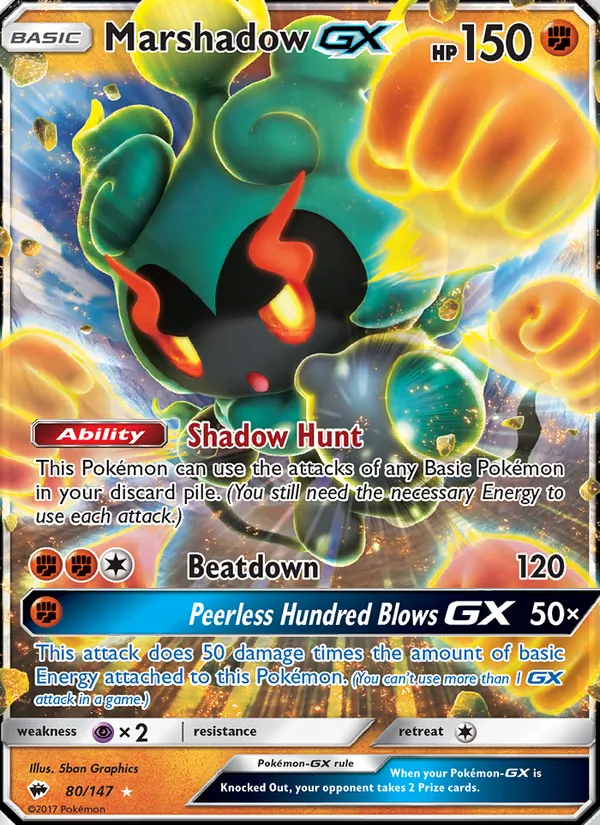 Marshadow GX (Burning Shadows #80/147)