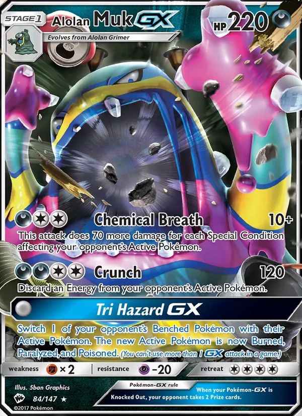 Alolan Muk GX (Burning Shadows #84/147)