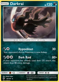 Darkrai (Burning Shadows #87/147)