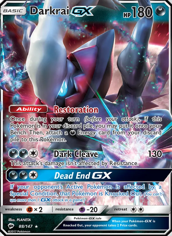 Darkrai GX (Burning Shadows #88/147)