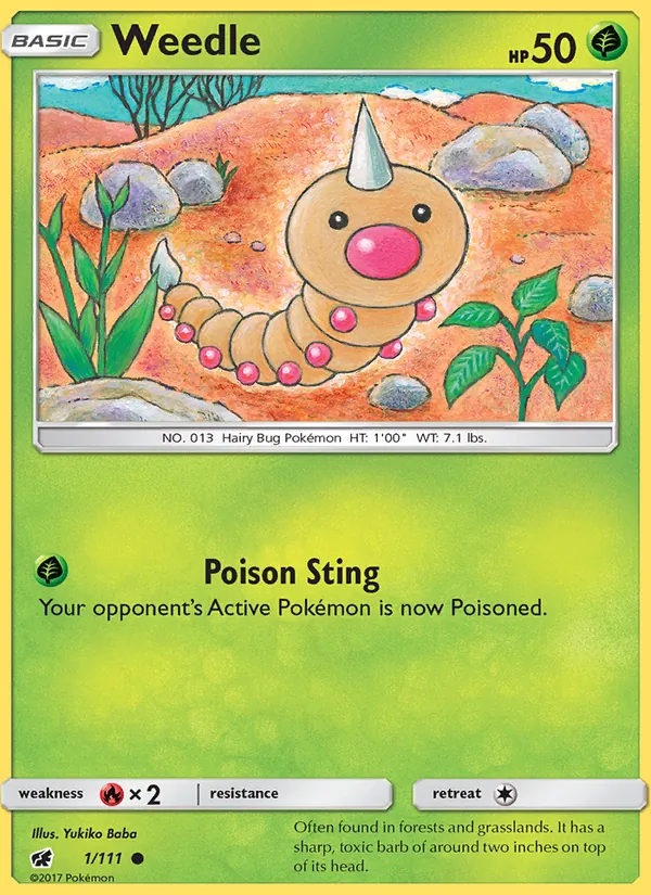 Weedle (Crimson Invasion #1/111)