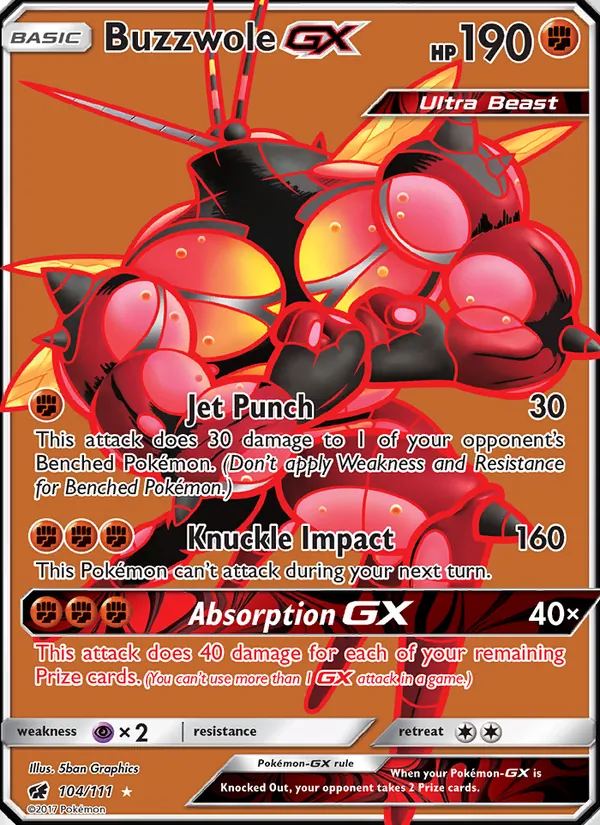 Buzzwole GX (Crimson Invasion #104/111)