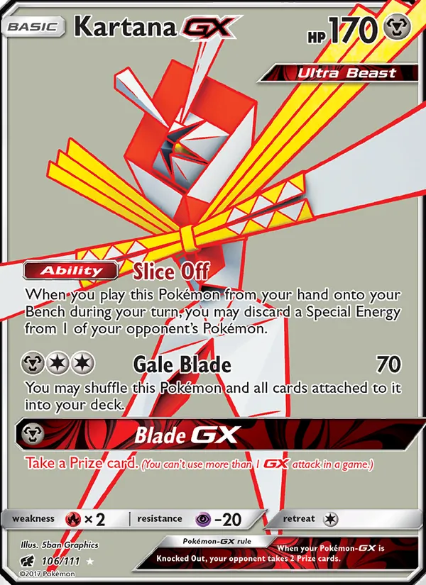 Kartana GX (Crimson Invasion #106/111)