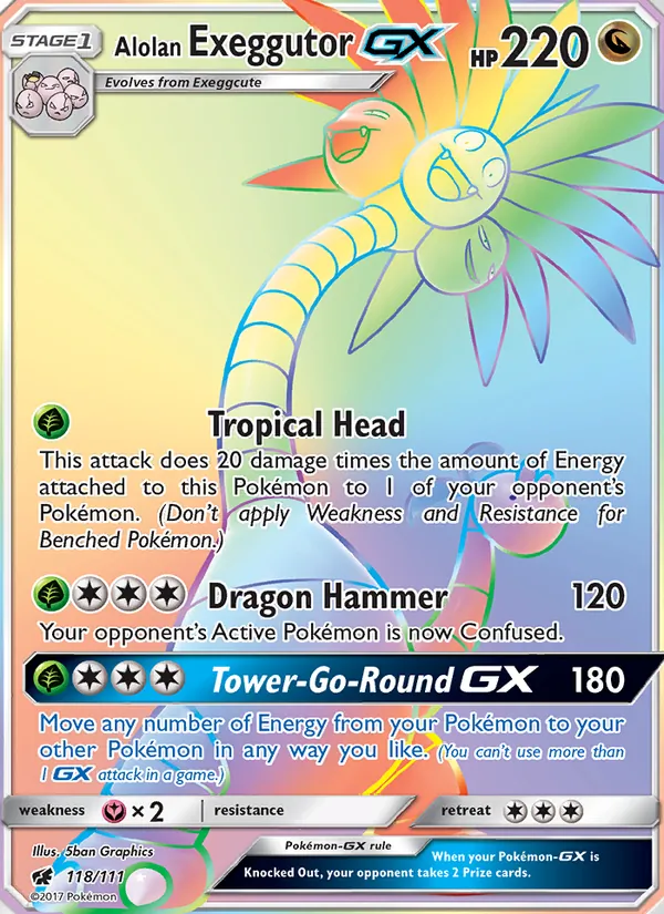 Alolan Exeggutor GX (Crimson Invasion #118/111)