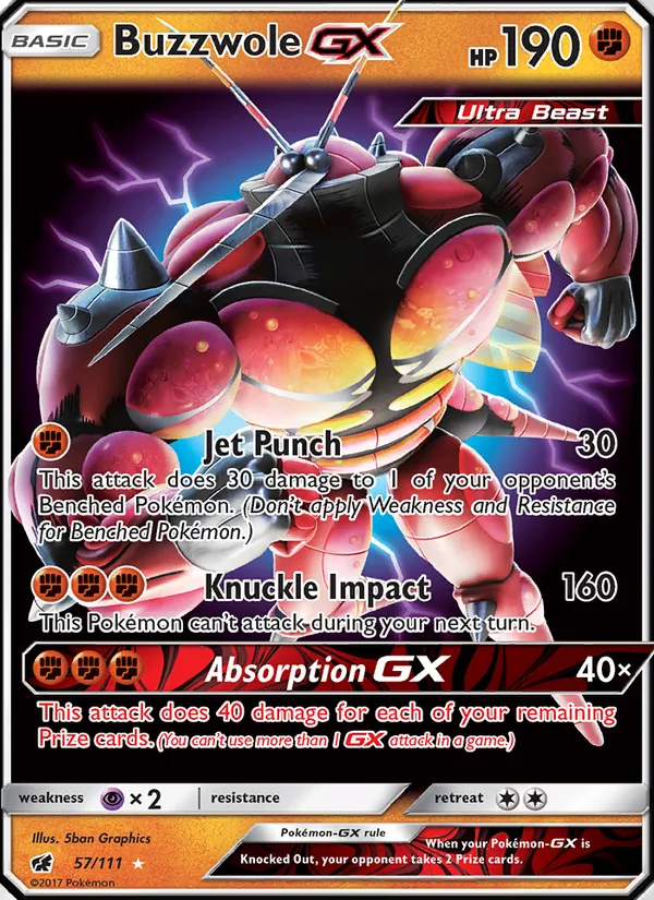 Buzzwole GX (Crimson Invasion #57/111)