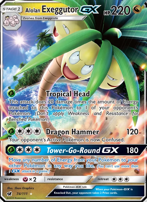 Alolan Exeggutor GX (Crimson Invasion #74/111)