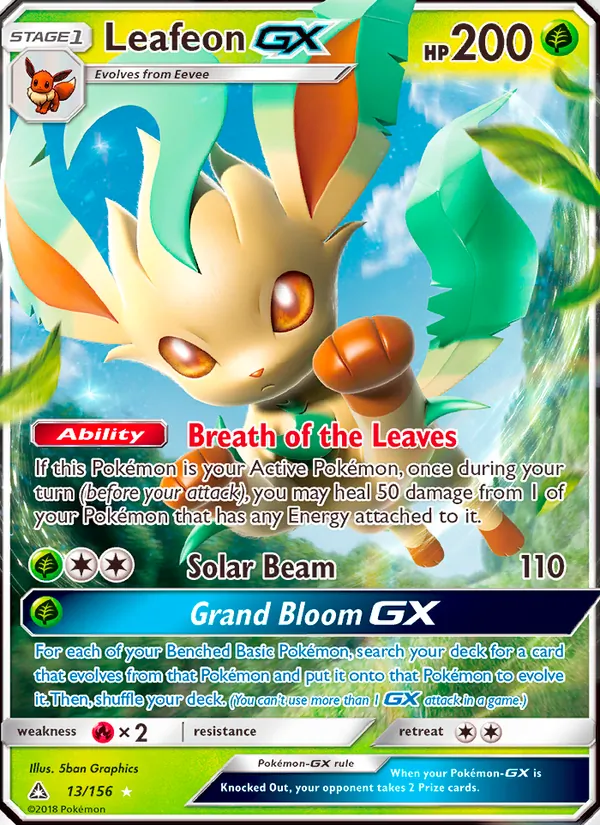 Leafeon GX (Ultra Prism #13/156)