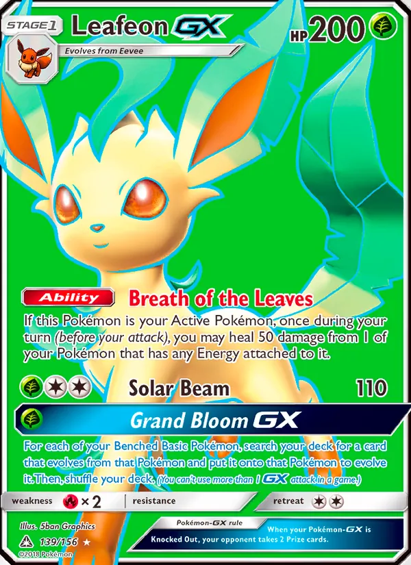 Leafeon GX (Ultra Prism #139/156)