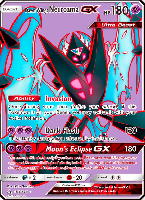 Dawn Wings Necrozma GX (Ultra Prism #143/156)