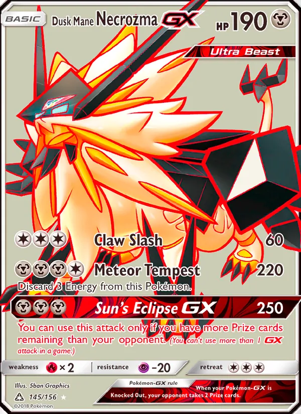 Dusk Mane Necrozma GX (Ultra Prism #145/156)