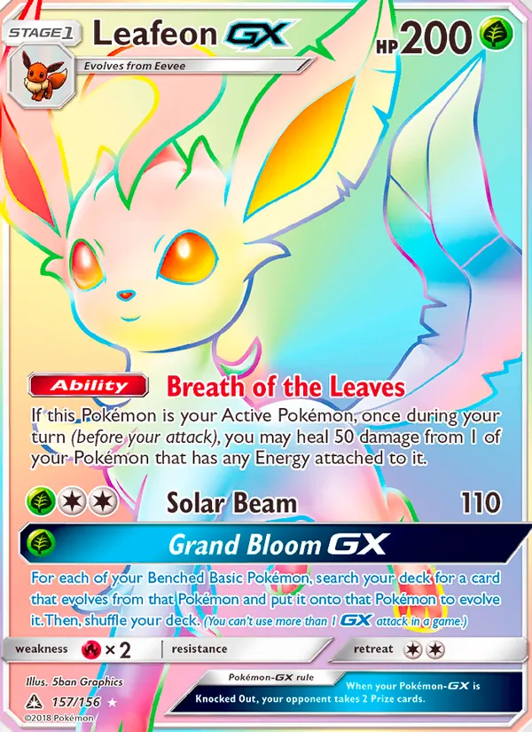 Leafeon GX (Ultra Prism #157/156)