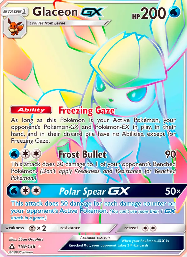 Glaceon GX (Ultra Prism #159/156)