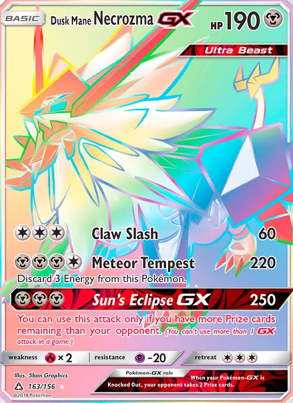 Dusk Mane Necrozma GX (Ultra Prism #163/156)