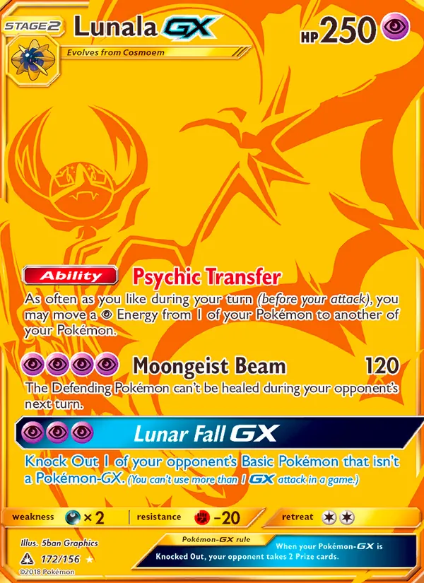 Lunala GX (Ultra Prism #172/156)