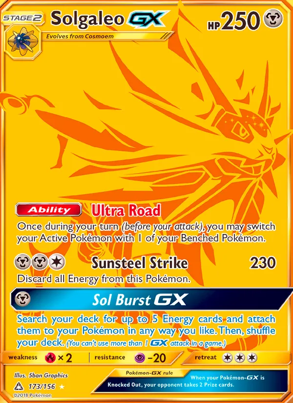 Solgaleo GX (Ultra Prism #173/156)