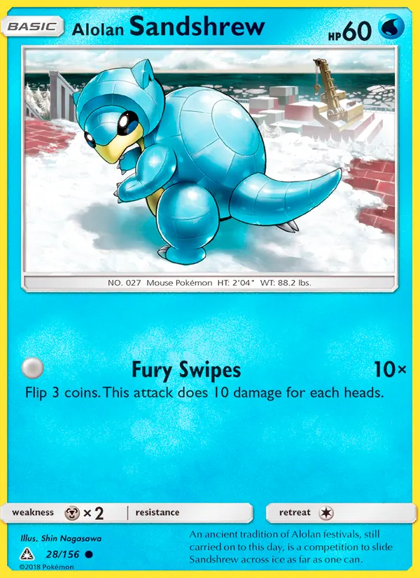 Alolan Sandshrew (Ultra Prism #28/156)