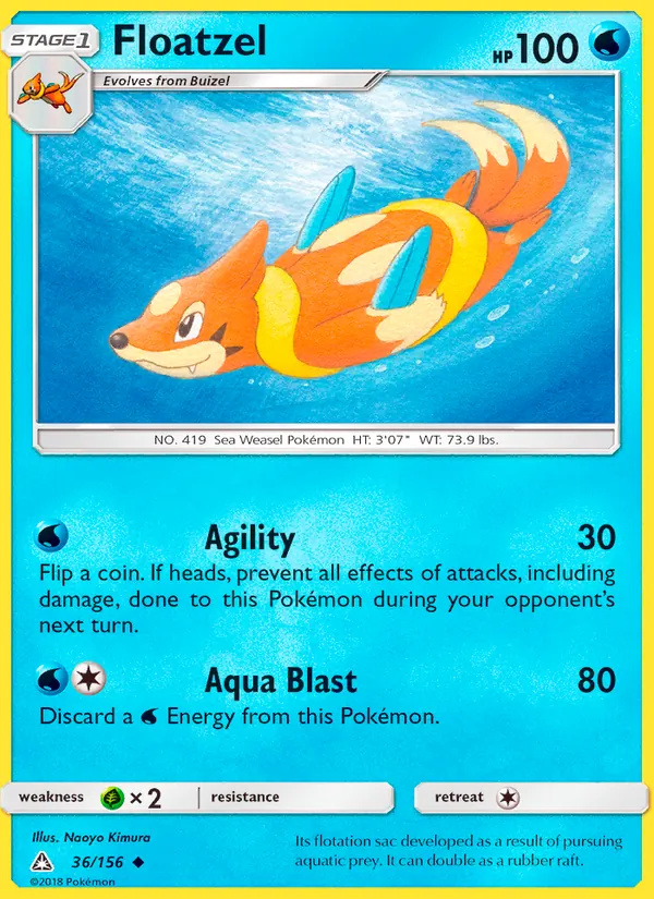 Floatzel (Ultra Prism #36/156)
