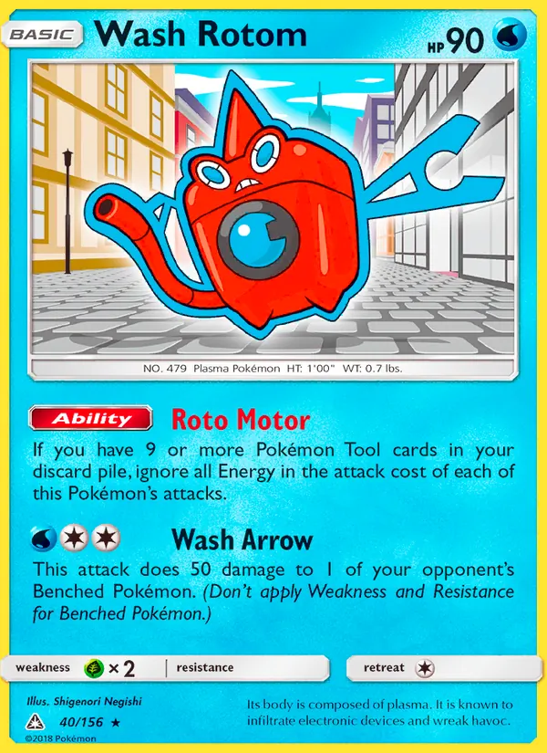 Wash Rotom (Ultra Prism #40/156)