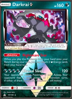 Darkrai ◇ (Ultra Prism #77/156)