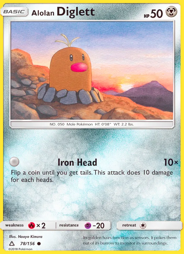 Alolan Diglett (Ultra Prism #78/156)