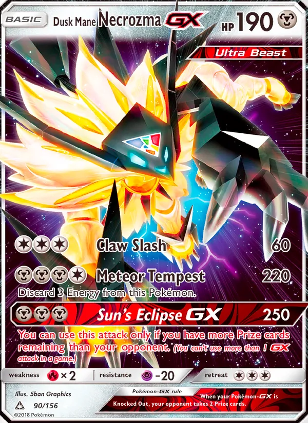Dusk Mane Necrozma GX (Ultra Prism #90/156)