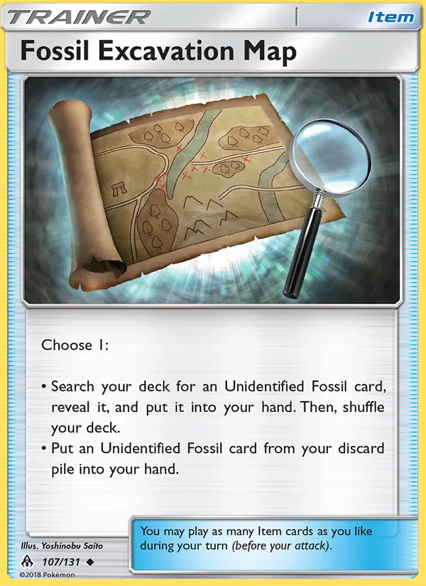 Fossil Excavation Map (Forbidden Light #107/131)