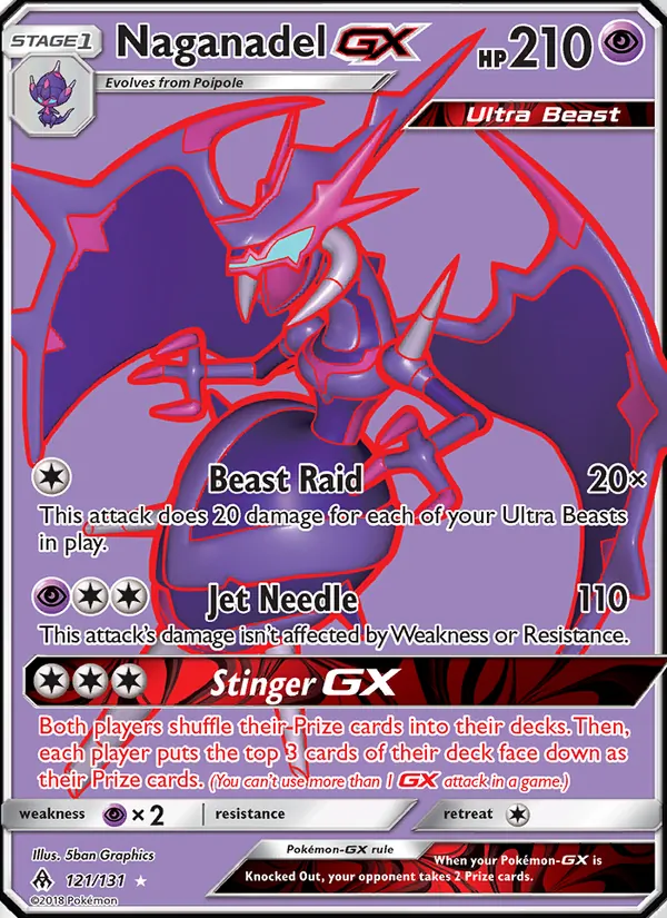 Naganadel GX (Forbidden Light #121/131)