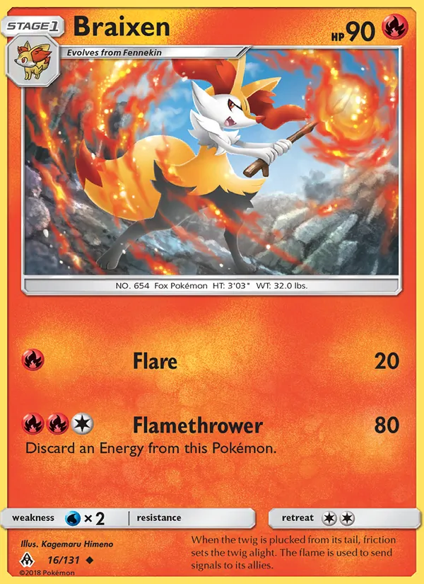 Braixen (Forbidden Light #16/131)