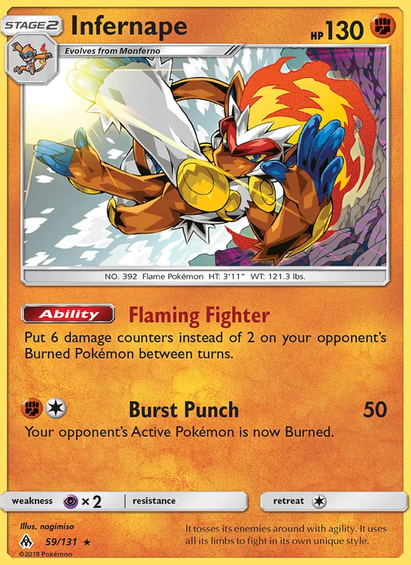 Infernape (Forbidden Light #59/131)