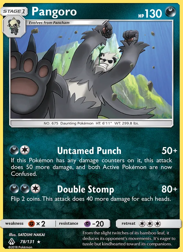 Pangoro (Forbidden Light #78/131)
