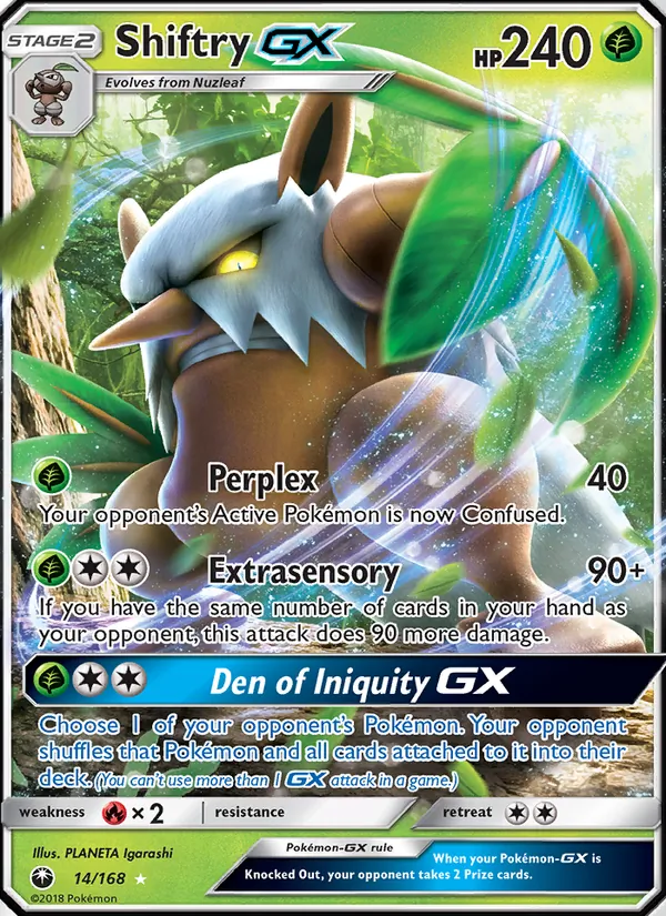 Shiftry GX (Celestial Storm #14/168)