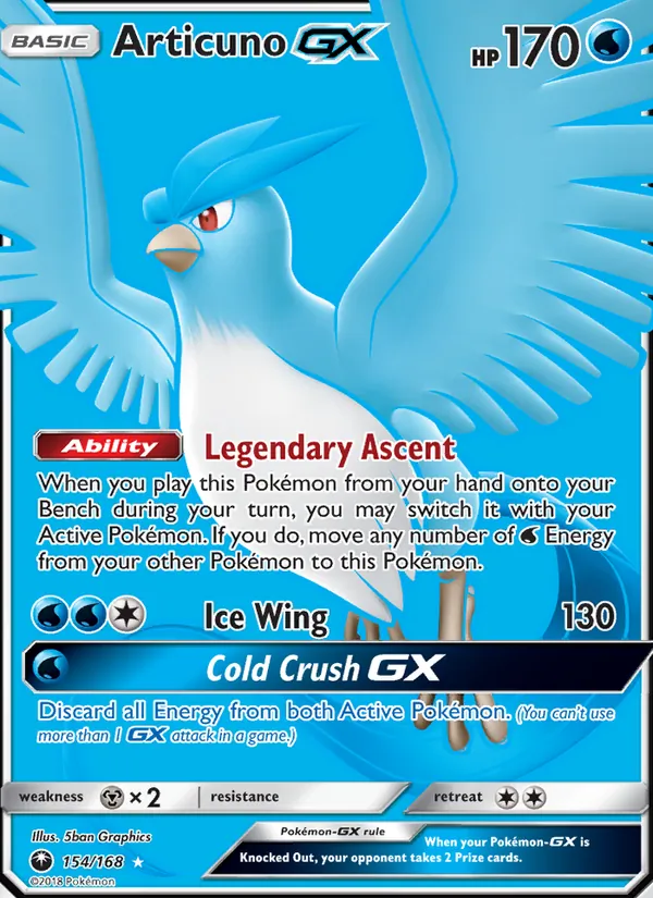 Articuno GX (Celestial Storm #154/168)