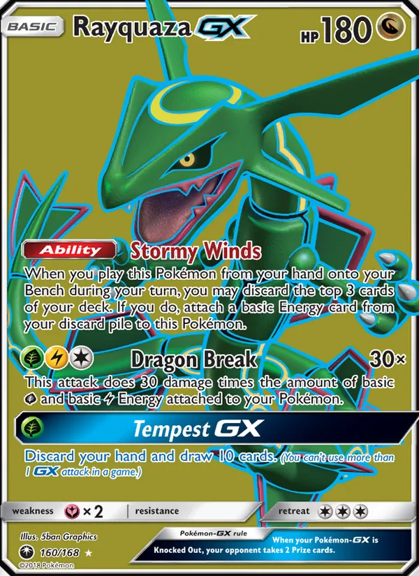 Rayquaza GX (Celestial Storm #160/168)